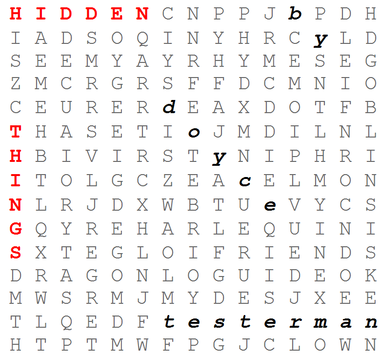 Finder Word Puzzles